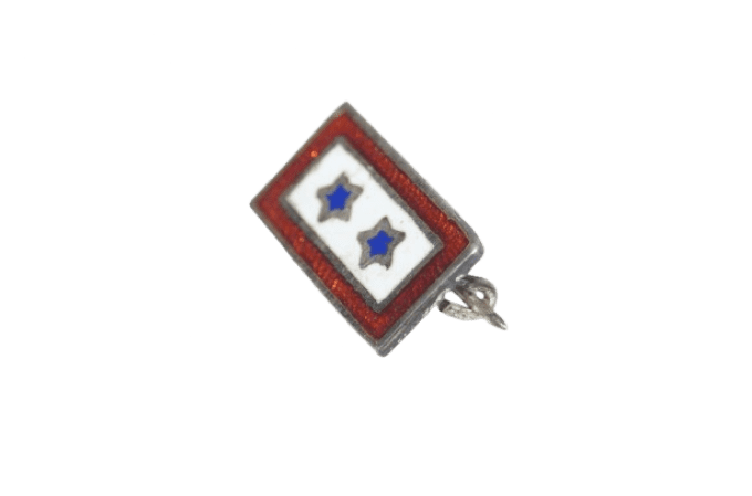 EPINGLE STERLING SERVICE FLAG 