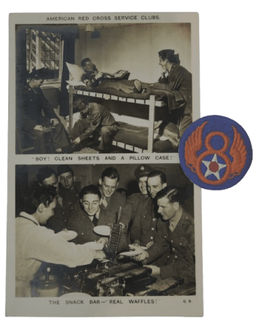 CARTE RED CROSS SGT JONES 1944 ANGLETERRE 8TH USAAF B-17