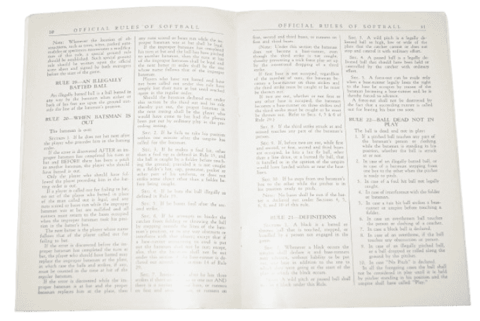 GUIDE SOFTBALL OCFFICIAL RULES 1944