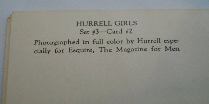 KIT PHOTOS PIN-UP "HURREL GIRLS" 1942