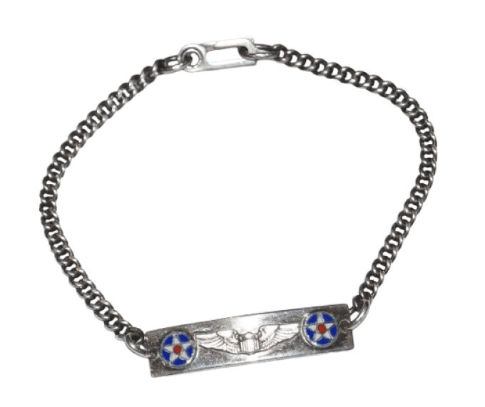 BRACELET STERLING USAAF PILOTE 