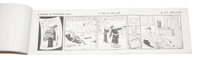 BANDE DESSINEE ROOKIE CAMP ROBERTS 1942