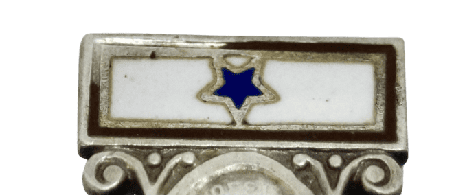 MEDAILLE RELIGIEUSE HOLY MARY BLUE STAR FLAG