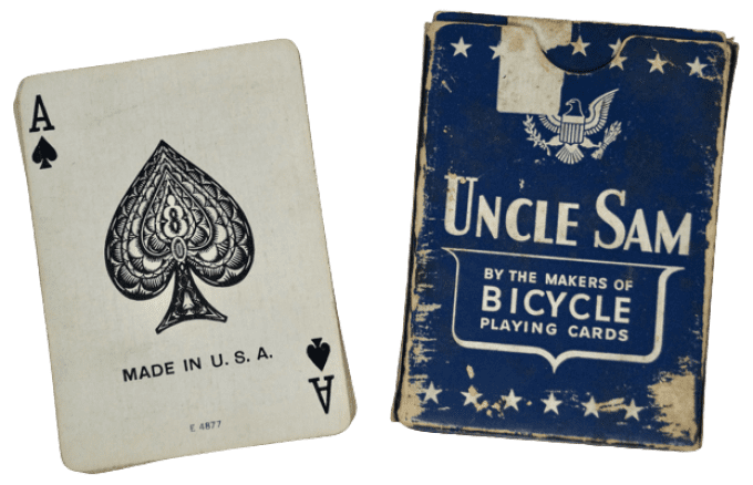JEU DE CARTES BICYCLE UNCLE SAM 1942 