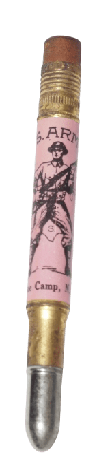 CRAYON BULLET PENCIL US ARMY CAMP PINE NY