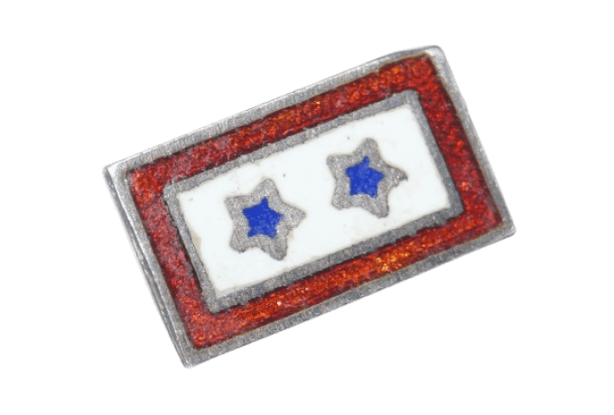 EPINGLE STERLING SERVICE FLAG 