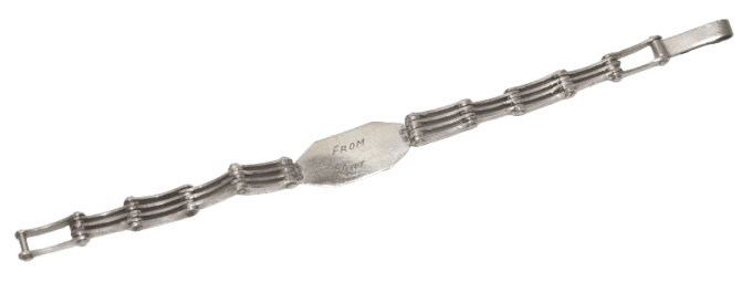 BRACELET ARTISANAL NOMINATIF BELGIQUE 1944