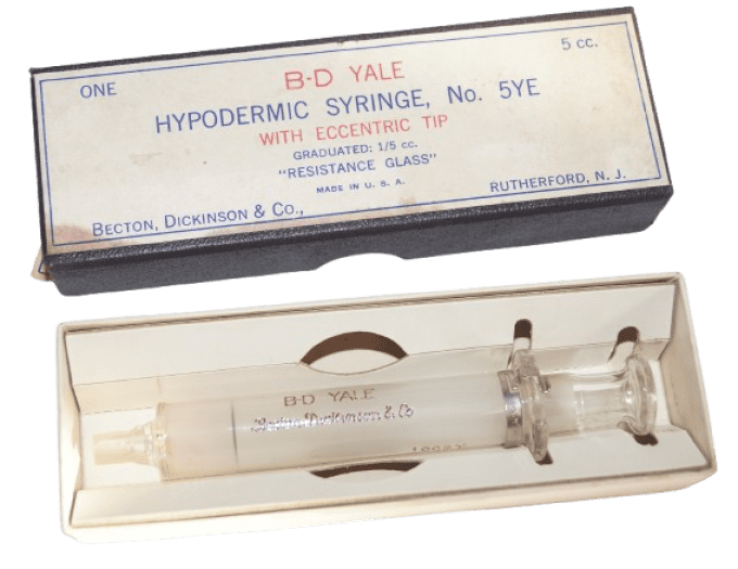 SERINGUE 5 CC B-D YALE 1943