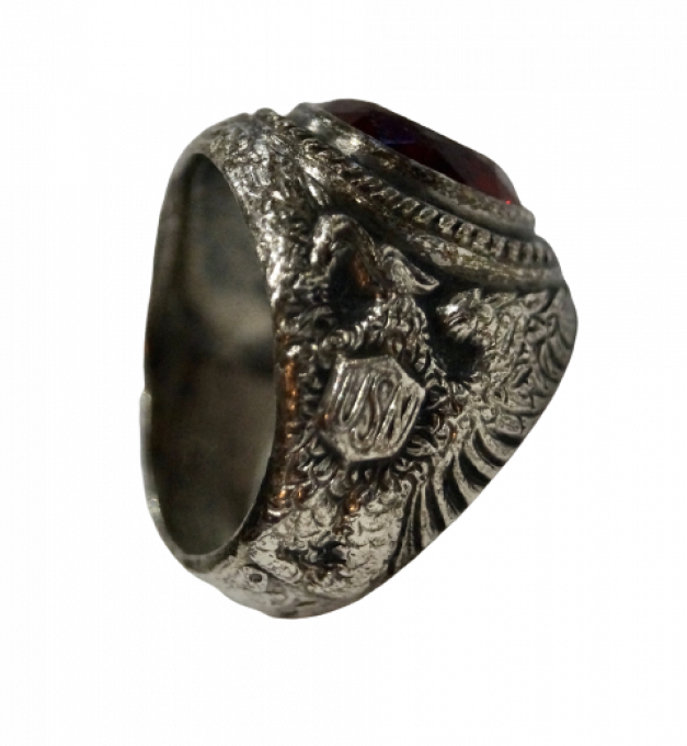 BAGUE CHEVALIERE USN ARGENT