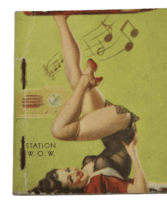 BLOC NOTE CALENDRIER PIN-UP 1943-1944