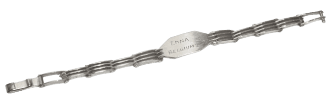 BRACELET ARTISANAL NOMINATIF BELGIQUE 1944