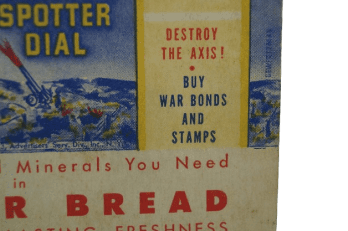 GUIDE DE RECONNAISSANCE AVIONS 1943 BUY WAR BONDS