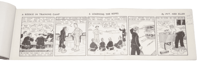 BANDE DESSINEE ROOKIE CAMP ROBERTS 1942
