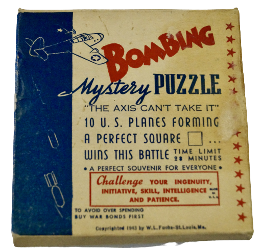 JEU "BOMBING MYSTERY PUZZLE" 1943