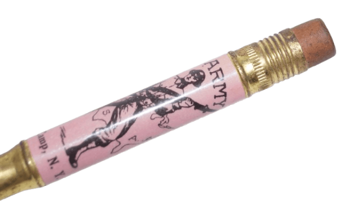 CRAYON BULLET PENCIL US ARMY CAMP PINE NY