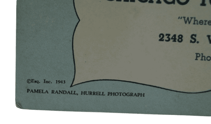 BUVARD PIN-UP ESQUIRE HURRELL 1943 