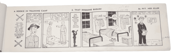 BANDE DESSINEE ROOKIE CAMP ROBERTS 1942