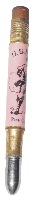 CRAYON BULLET PENCIL US ARMY CAMP PINE NY