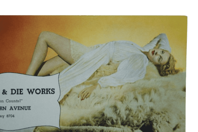 BUVARD PIN-UP ESQUIRE HURRELL 1943 