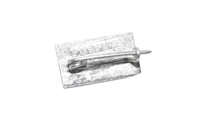 EPINGLE STERLING SERVICE FLAG 