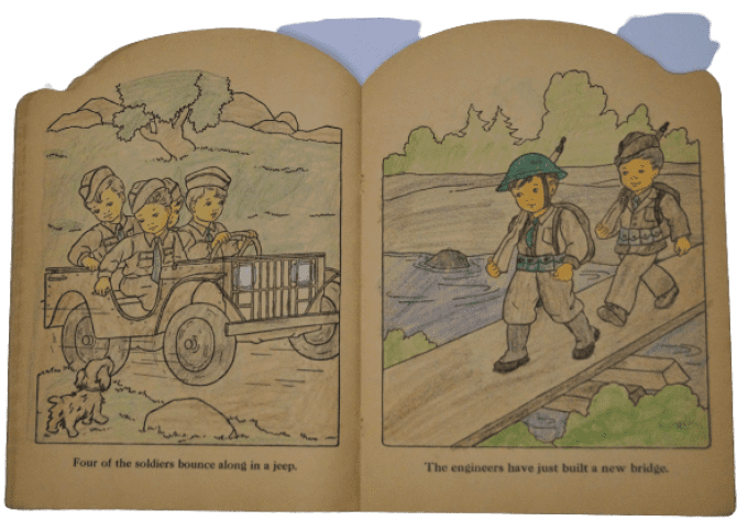 LIVRE DE COLORIAGE "VICTORY PAINT BOOK" 1942