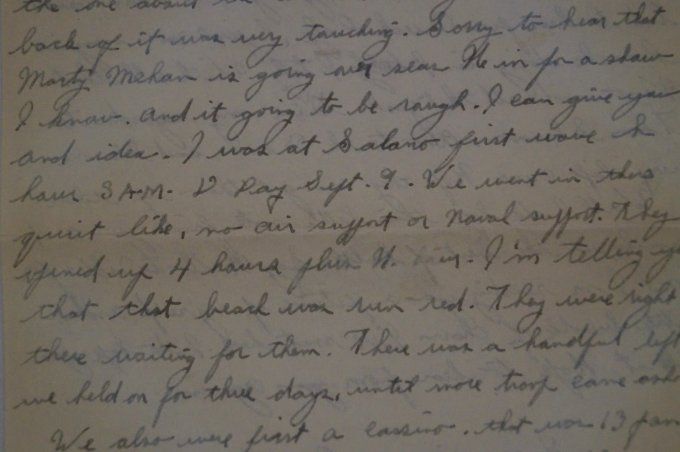 LETTRE CRILE HOSPITAL PVT J.CULLITON WIA ITALIE 1944 36TH INF DIVISION