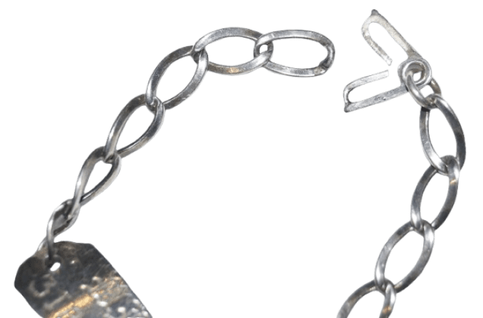 GOURMETTE ARGENT WILLIAM F. FOOT US ARMY