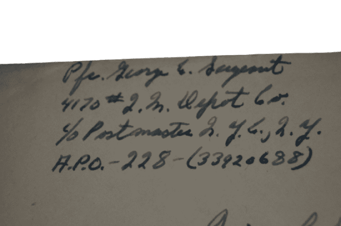 LETTRE PFC SERGEANT CHATELINEAU BELGIQUE 1945