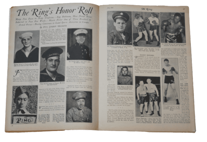 MAGAZINE BOXE "THE RING" 1943