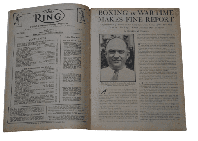 MAGAZINE BOXE "THE RING" 1943