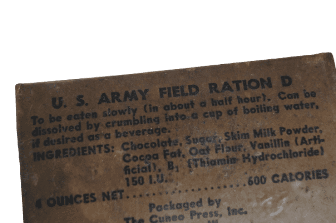 US ARMY FIELD RATION D