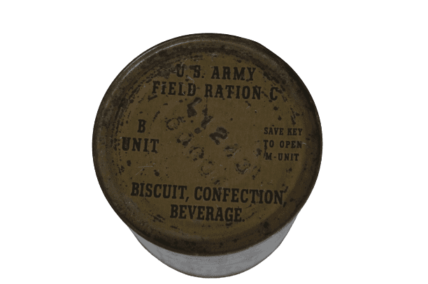 US ARMY FIELD RATION C COCOA 1943 PLEINE