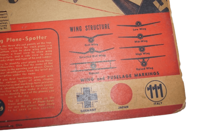 GUIDE RECONNAISSANCE PLANE SPOTTER 1942 GRAND MODELE