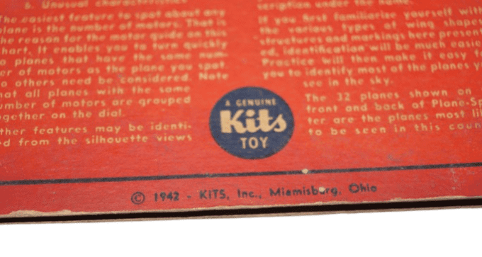 GUIDE RECONNAISSANCE PLANE SPOTTER 1942 GRAND MODELE