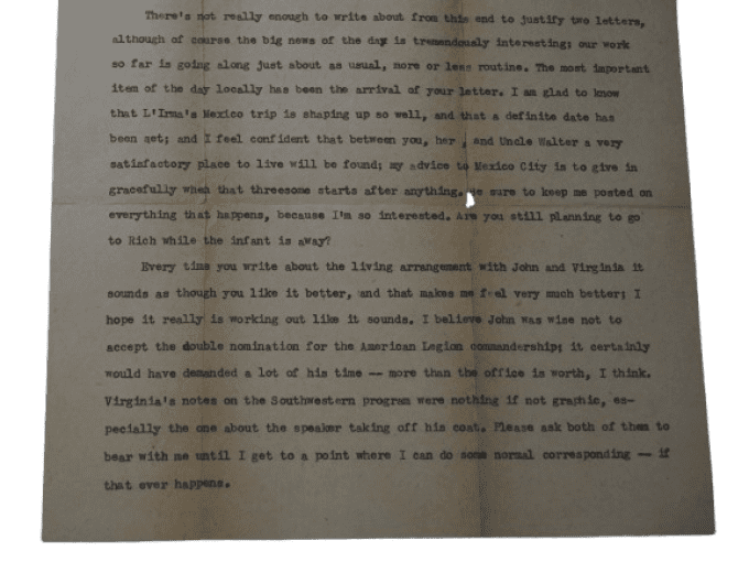 LETTRE 6 JUIN 1944 ANGLETERRE CAPT ST. JOHN WADDELL