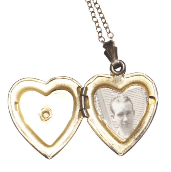 PENDENTIF US NAVY NACRE OR AVEC PHOTO