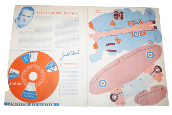 MAQUETTES AVIONS ALLIES AMERICAN ACE SPOTTER 1944