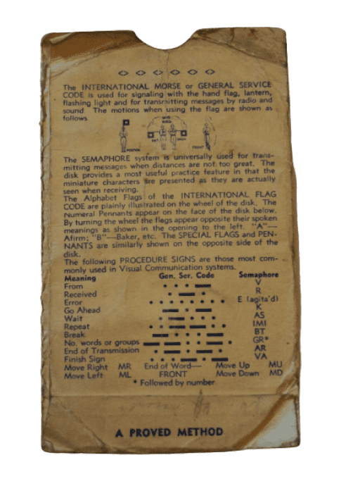 GUIDE POCKET SIGNAL DISK 1942 NOMINATIF