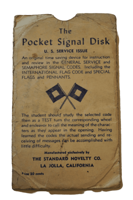 GUIDE POCKET SIGNAL DISK 1942 NOMINATIF