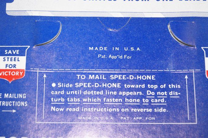 AIGUISEUR LAMES DE RASOIR SPEE-D-HONE VICTORY