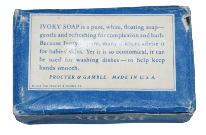 SAVON IVORY SOAP 1940 