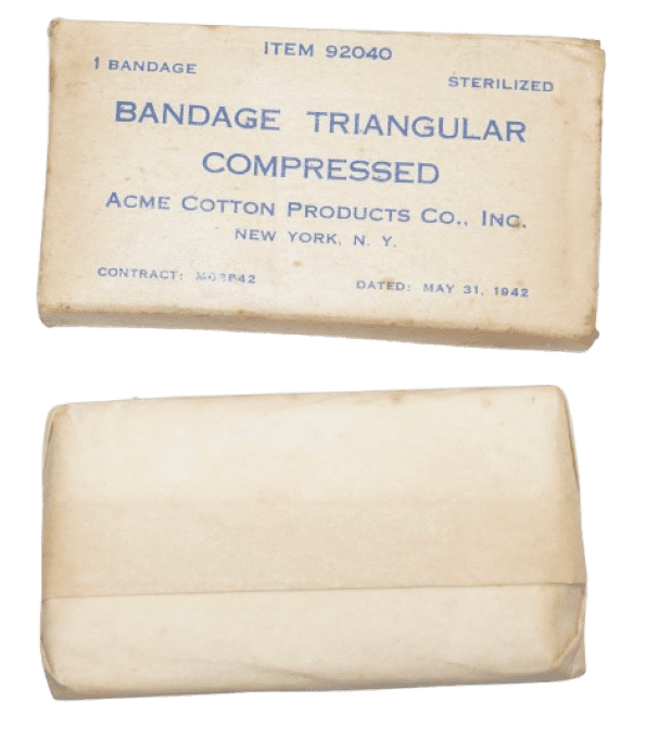 BANDAGE TRIANGULAR COMPRESSED 1942