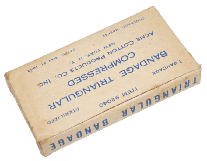 BANDAGE TRIANGULAR COMPRESSED 1942