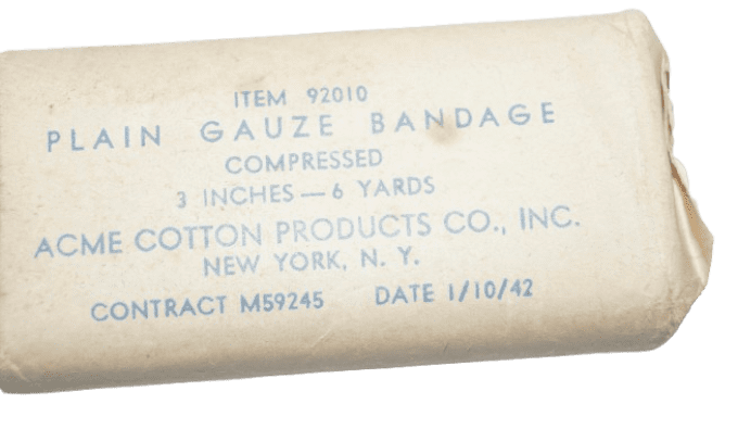 PANSEMENT PLAIN GAUZE BANDAGE 1942