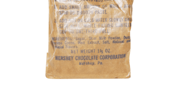US ARMY FIELD RATION C COCOA 1943 PLEINE OUVERTE