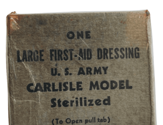 PANSEMENT LARGE FIRST AID DRESSING US ARMY CARLISLE MODEL