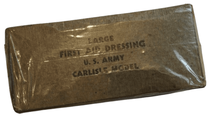 PANSEMENT LARGE FIRST AID DRESSING US ARMY CARLISLE MODEL
