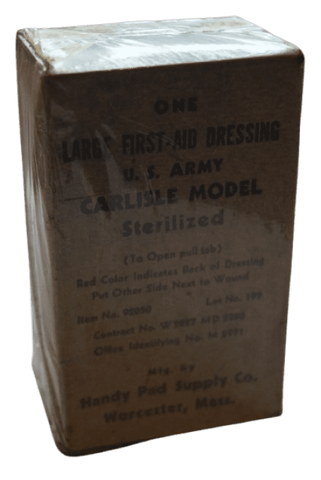 PANSEMENT LARGE FIRST AID DRESSING US ARMY CARLISLE MODEL