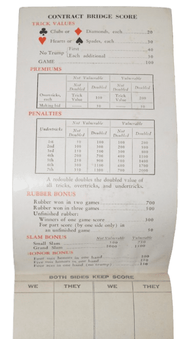 SCORE PAD COCA COLA PIN-UP