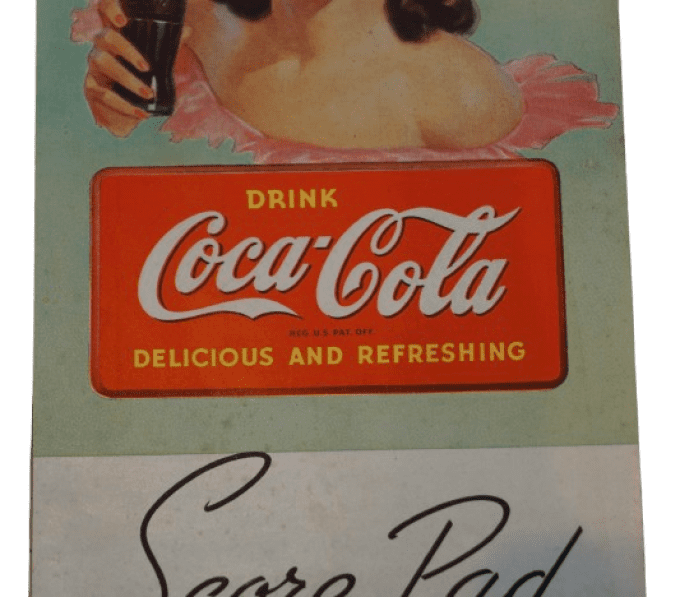 SCORE PAD COCA COLA PIN-UP